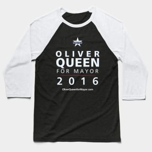 Oliver Queen for Mayor Baseball T-Shirt